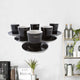 6 Espresso Cups Wall Decal