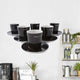 6 Espresso Cups Wall Decal