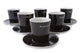 6 Espresso Cups Wall Decal
