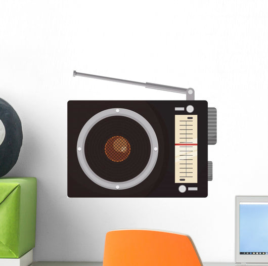 Antique Radio Stereo Icon Wall Decal
