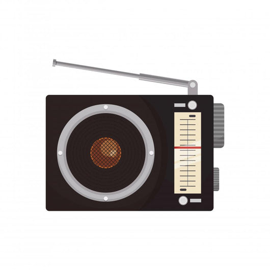 Antique Radio Stereo Icon Wall Decal