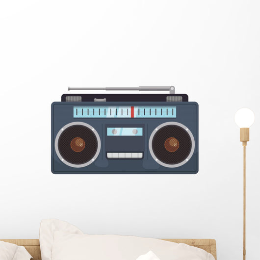 Antique Boombox Wall Decal