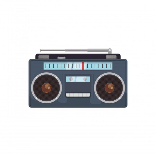 Antique Boombox Wall Decal