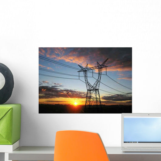 Electricity Pylons Wall Decal