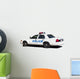 Police Car with Lightbar Wall Decal
