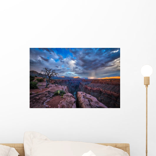 Tree Overlooking Canyon Wall Decal