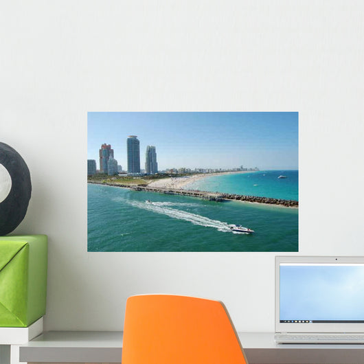 Miami Beach Panoramic Wall Decal