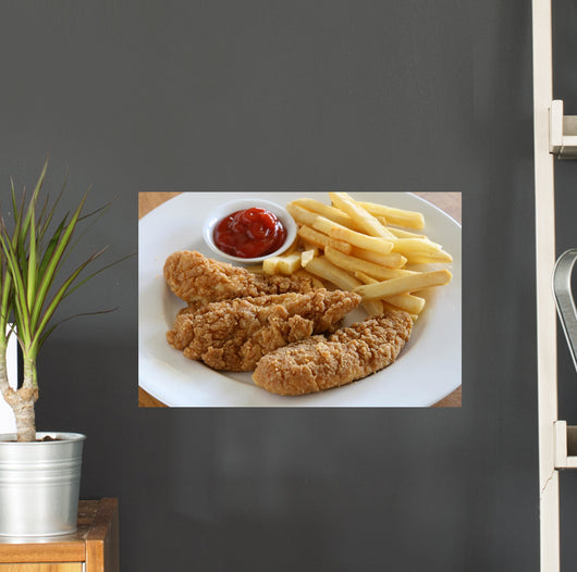 Chicken Strips Wall Decal Design 1