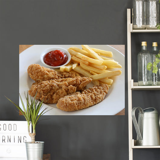 Chicken Strips Wall Decal Design 1