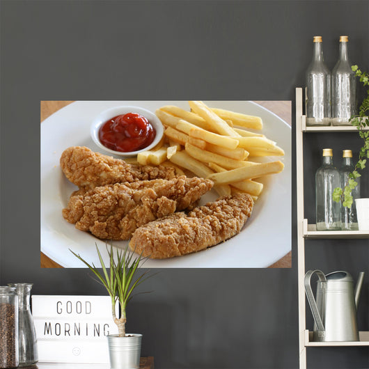 Chicken Strips Wall Decal Design 1