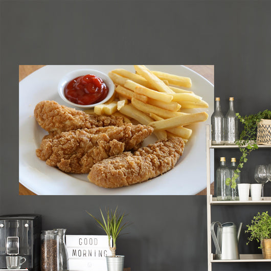 Chicken Strips Wall Decal Design 1