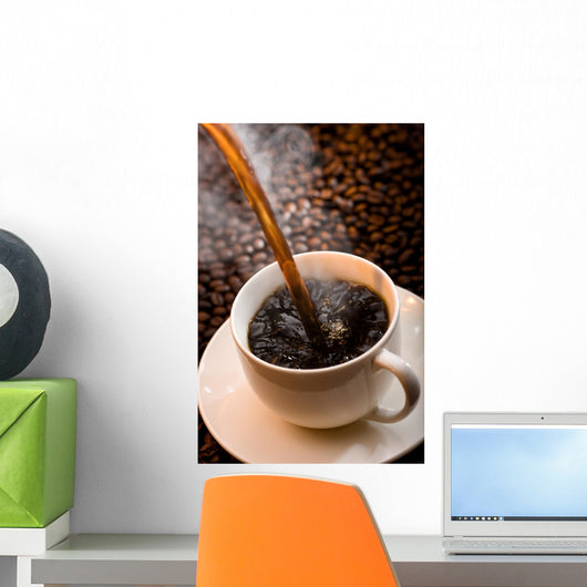 Pouring Coffee Wall Decal