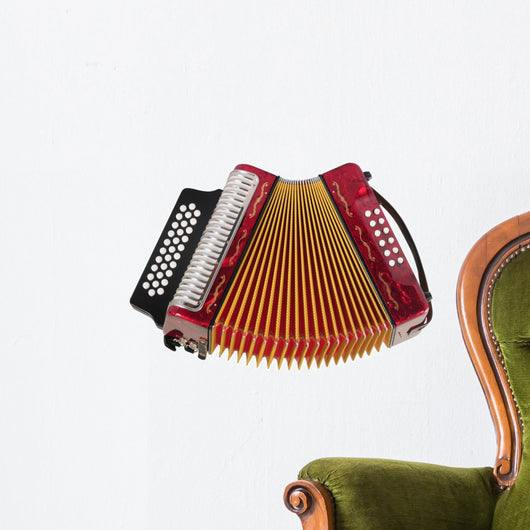 Accordion Clipping Path Wall Decal