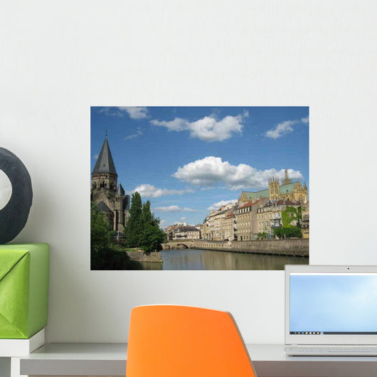 Metz and Temple Cathedral Wall Decal
