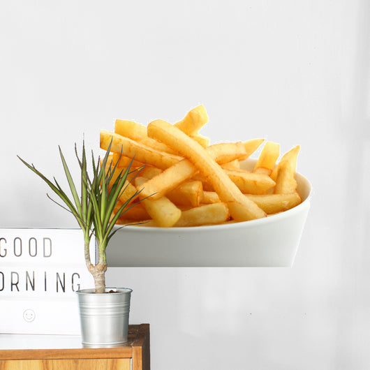 French Fries Detail White Wall Decal