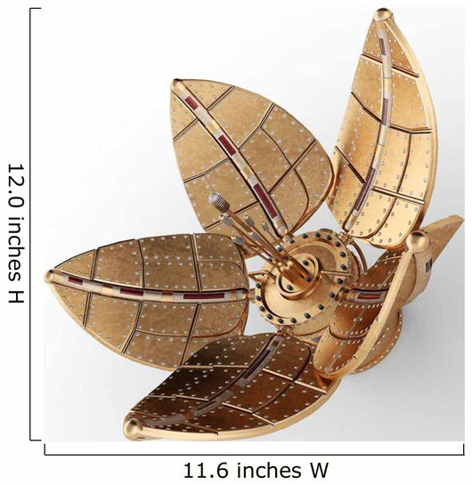 Mechanical Flower Steampunk Lotus Wall Decal