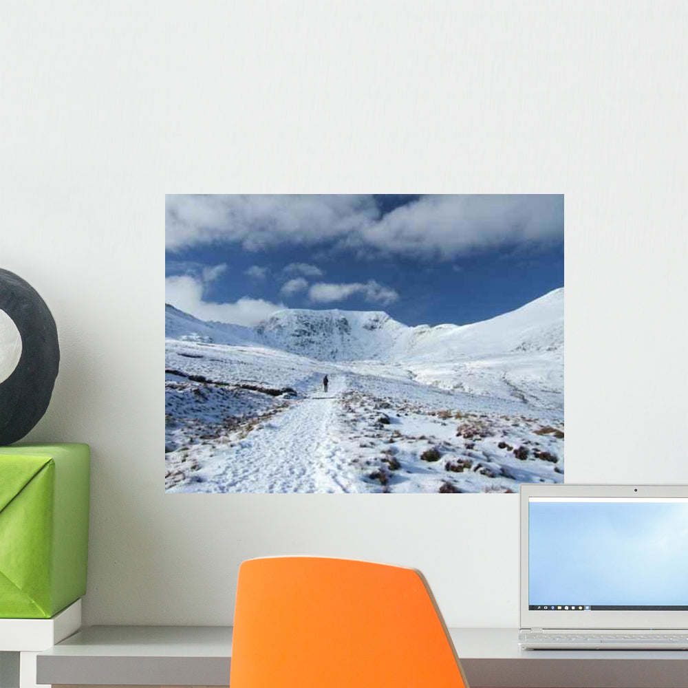 Approaching Helvellyn Snow Wall Decal Wallmonkeys