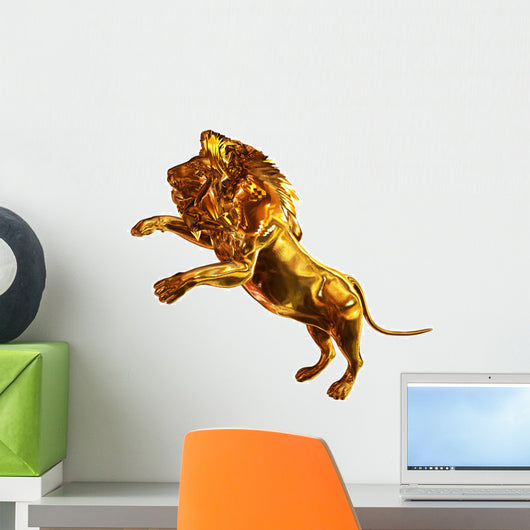 Golden Lion Wall Decal
