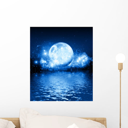 Blue Moon Wall Decal