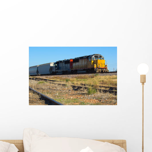 Double Engine Locomotive Train Wall Decal