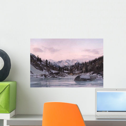 Sunset Eastern Sayan Mountains Wall Decal