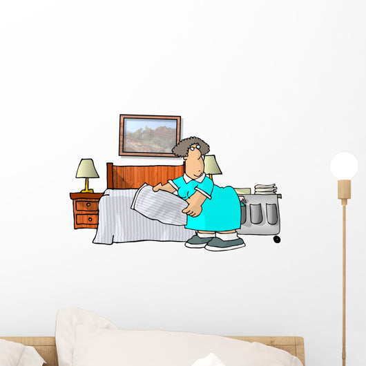 motel housekeeper Wall Decal