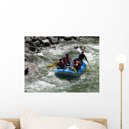 White Water Rafting Wall Decal