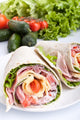 wrapped tortilla sandwich rolls Wall Mural
