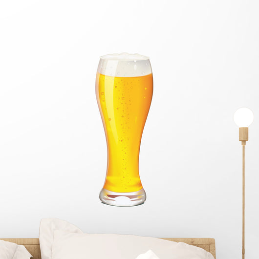 Cup Beer White Wall Decal