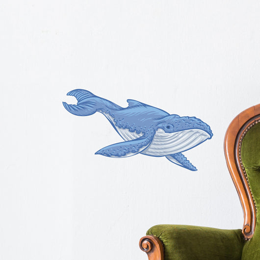 Blue Whale Wall Decal