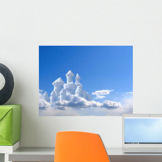 Fantasy Castle Clouds Wall Decal