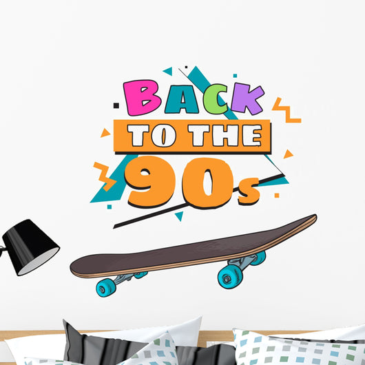 Memphis Retro Style Back Wall Decal