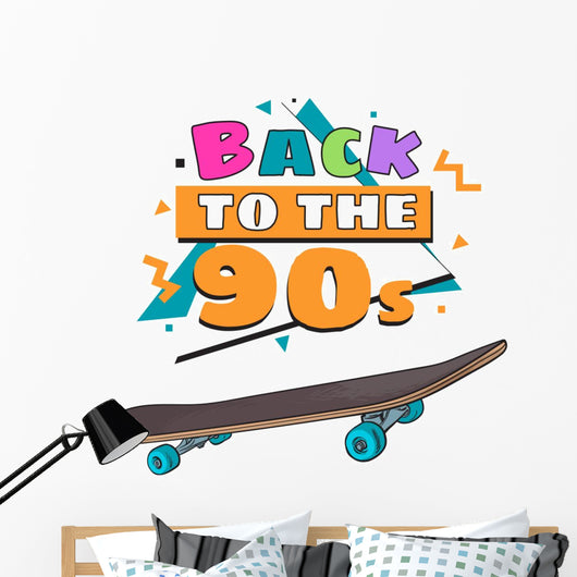 Memphis Retro Style Back Wall Decal