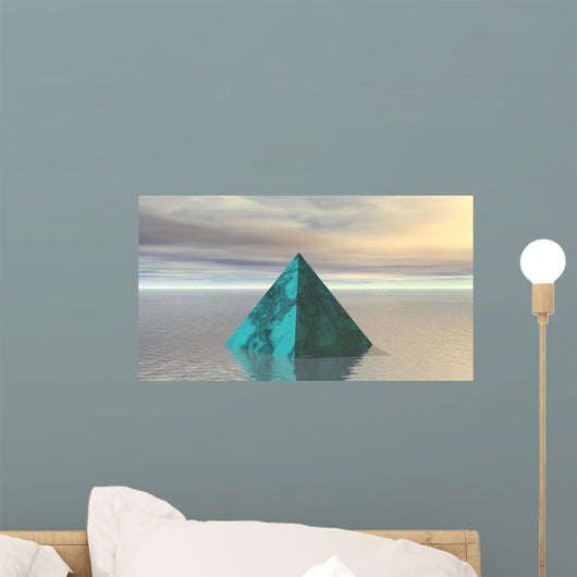 Pyramid Green Wall Decal