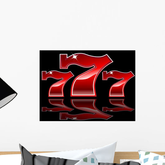 Lucky Sevens Slot Machine Wall Decal
