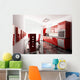 Modern Kitchen 3D Render Wall Decal