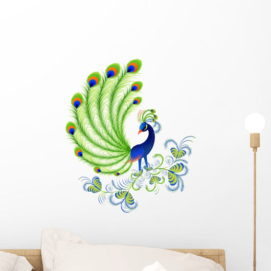 Peacock Wall Decal Design 2