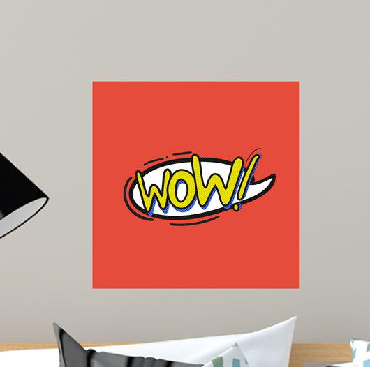 Pop Art Wow Logo Wall Decal