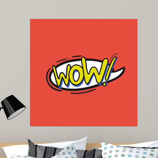 Pop Art Wow Logo Wall Decal