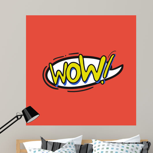 Pop Art Wow Logo Wall Decal