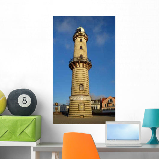 Warnem Nde Lighthouse Wall Decal