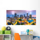 Aerial Charlotte NC Evening Skyline Wall Decal