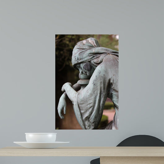 Mourning Statue Wall Decal