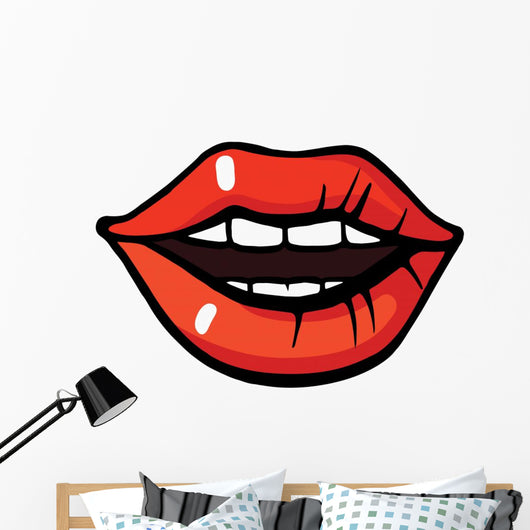 Pop Art Lips Wall Decal