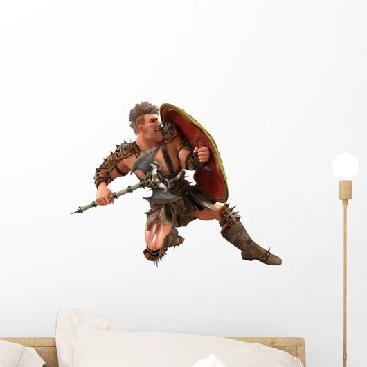 Warrior Barbarian Wall Decal