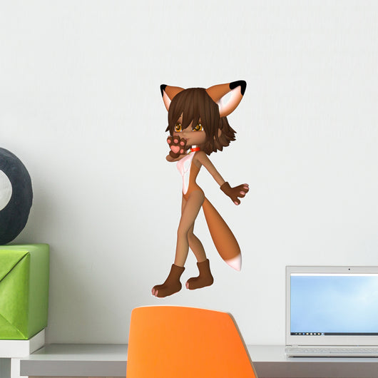 Toon Figure Fox Wall Decal