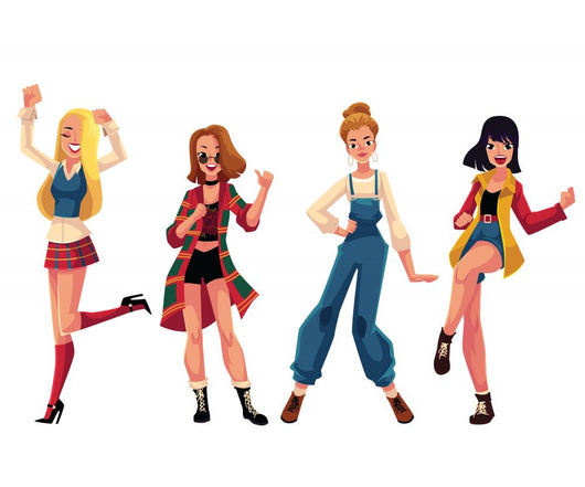 90s Girls Dancing Wall Stickers Wall Decal