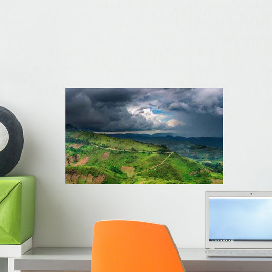African Landscape Wall Decal