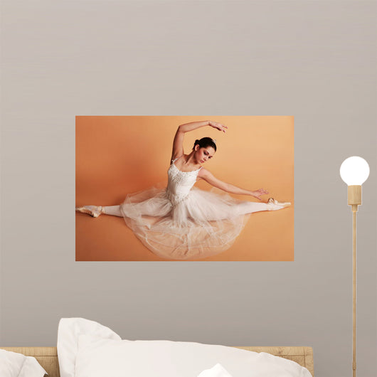 Young Ballerina Ballet Pose Wall Decal Design 2