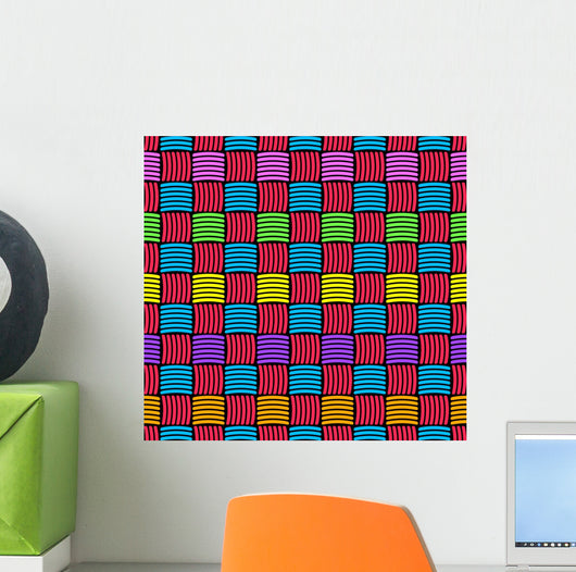 Abstract Decorative Weaved Seamless Wall Decal